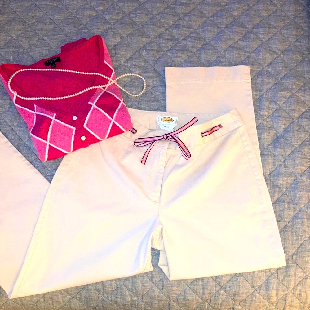 🎀 Talbots stretch cropped khakis